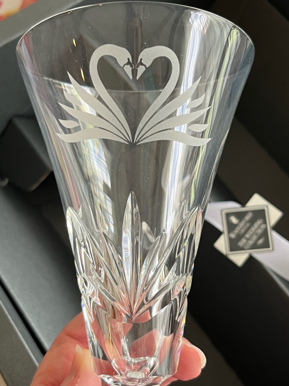 NIB Waterford Wedding Toasting Flutes made in Ireland - Picture 3 of 12